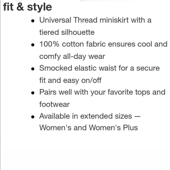 Universal Thread™ Women's Short Tiered Ruffle Mini Skirt Gray Ikat Size L - Picture 5 of 10